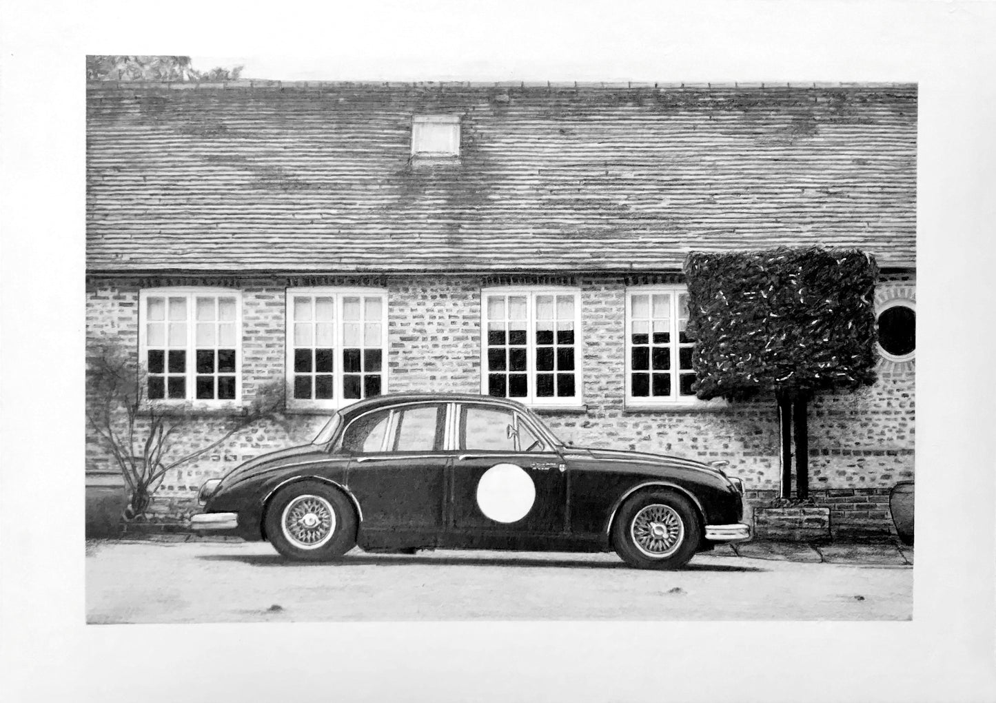 Jaguar Mk2 Stable Yard - Original Artwork