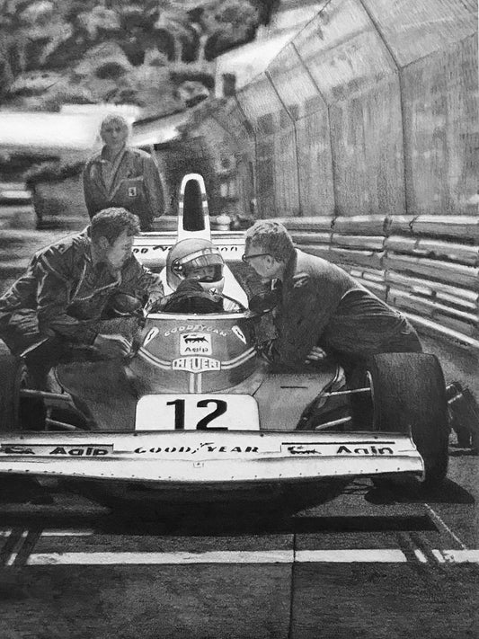 Niki Lauda Monaco 75 - Original Artwork