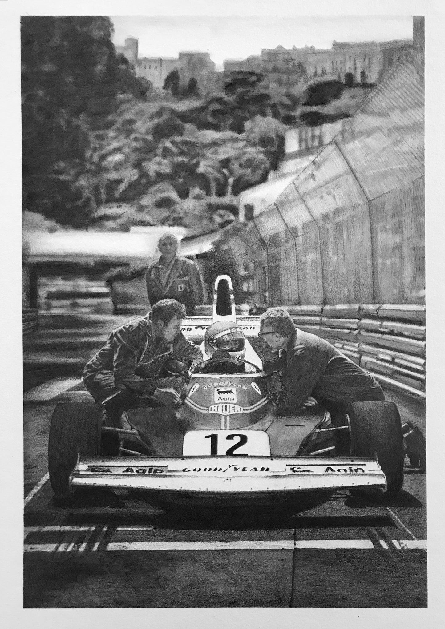 Niki Lauda Monaco 75 - Original Artwork