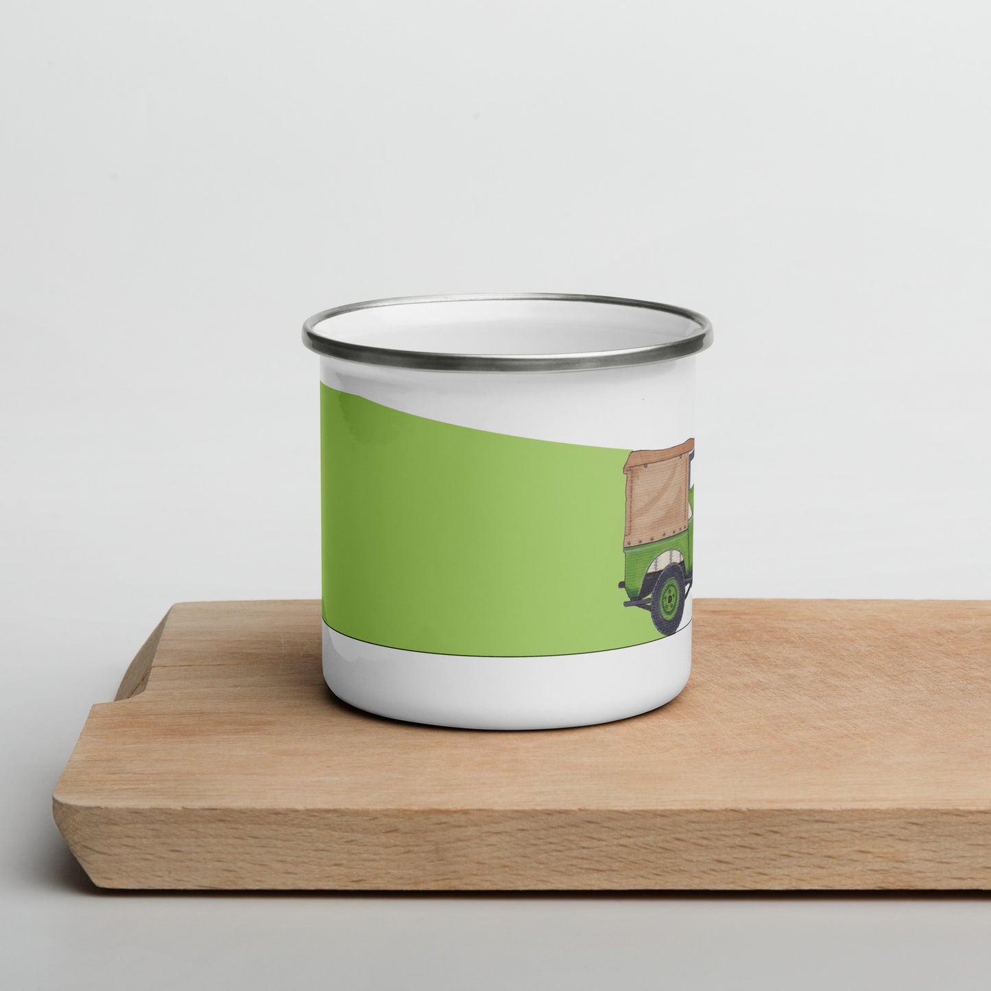 Enamel Land Rover artwork Mug