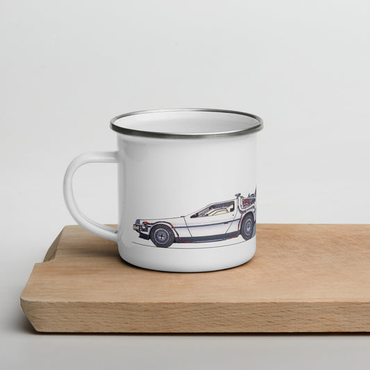 Enamel DMC DeLorean Mug