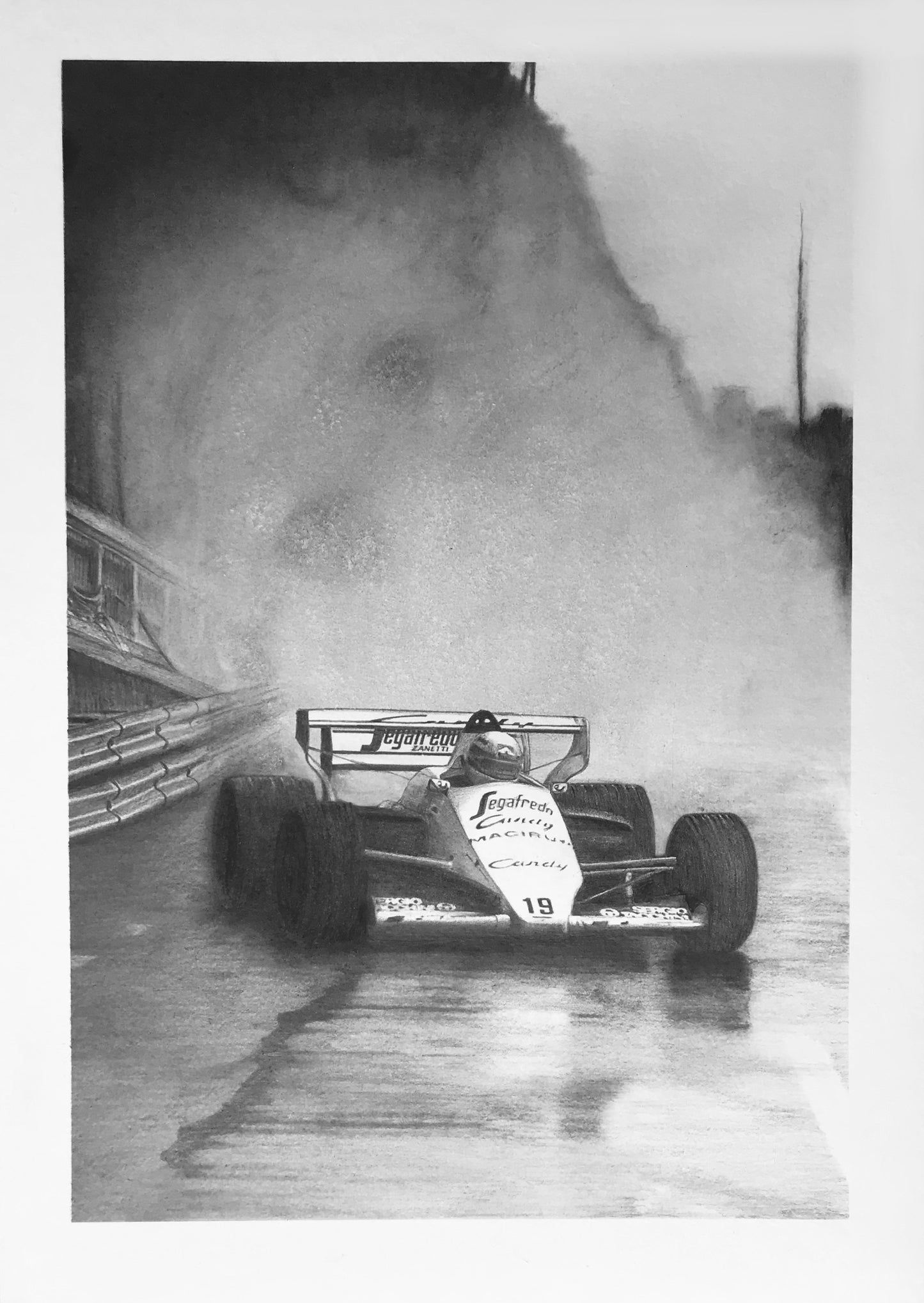 Senna, Monaco 1984 'Hello World' - Original Artwork