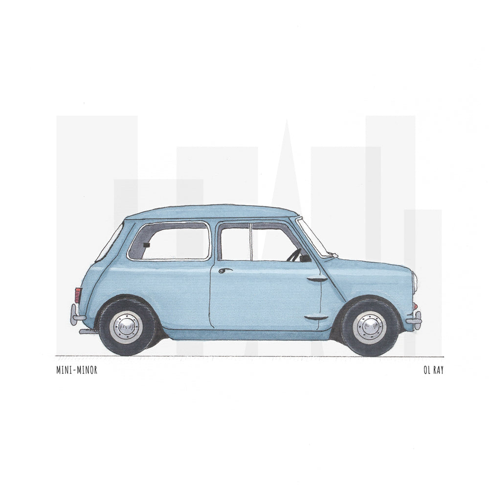 Classic Mini - wall art print