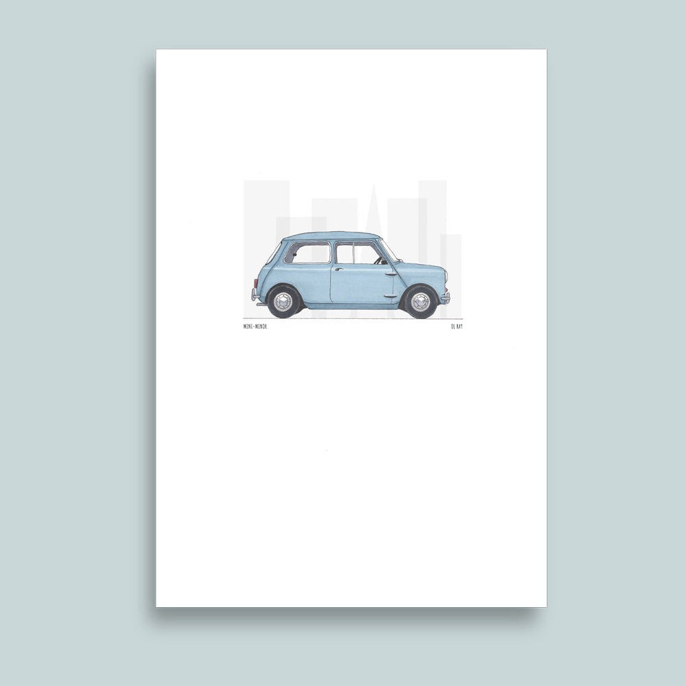 Classic Mini - wall art print